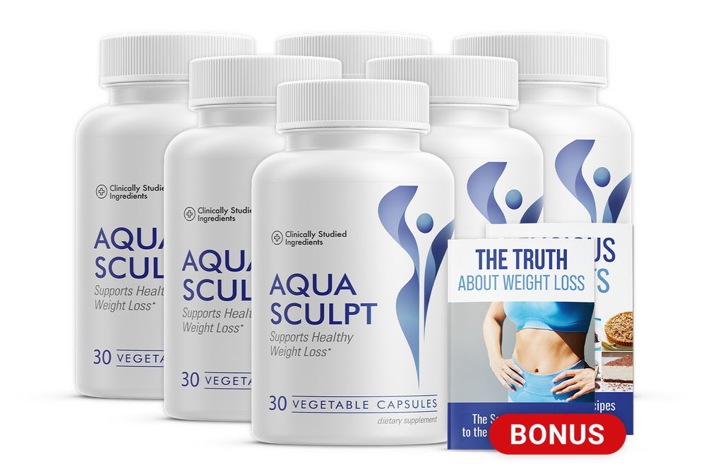 AquaSculpt 6 bottles with bonus books