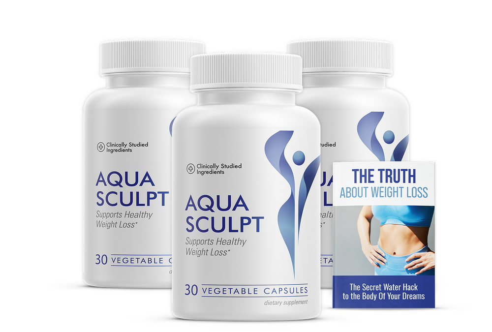 AquaSculpt 3 bottles with bonus book